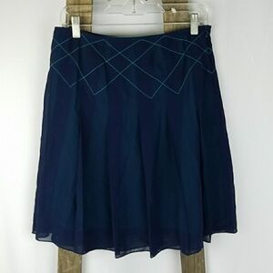 Lux Urban Outfitter junior 3 blue pleated skirt